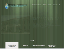 Tablet Screenshot of dioceseofsorsogon.org